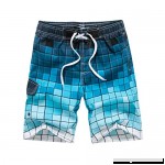 Zoilmxmen 2019 New Trend Geometric Patterns Surf Beach Shorts Summer Fitness Sports Shorts Blue B07MTK1XHZ